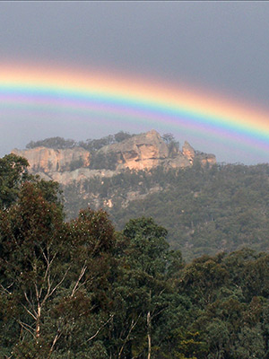 Rainbow over Donkey Mountain