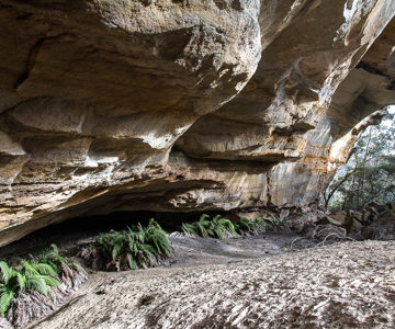 One of the many overhangs