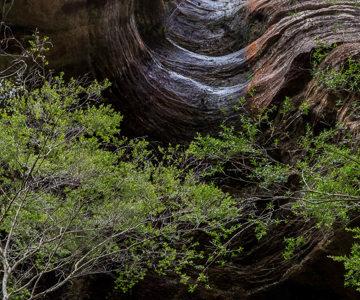 A natural tiered and sculptured watercourse