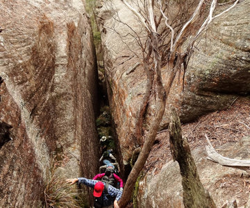 Nearing the top of Tara Slot