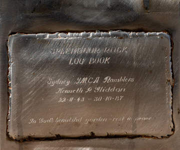 Splendour Rock Logbook Plaque
