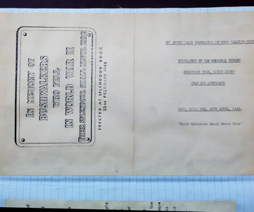 1948 - Order of Service